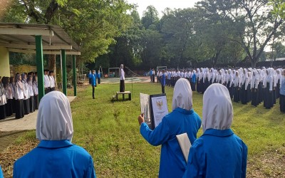 Gelorakan Semangat Kebangkitan, MTsN 2 Nganjuk Peringati Harkitnas ke-117